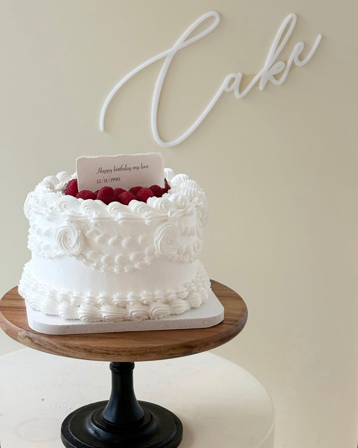 Raspberry cake